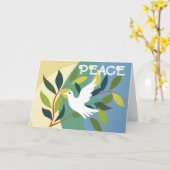 クリスマスピースのクリスマスカード カード (黄色い花)