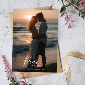 クリスマスピースオンアースサンセットビーチ写真 シーズンカード