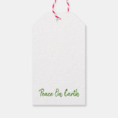 クリスマスピースオンアースドーブオリーブ枝信仰 ギフトタグ (裏面)