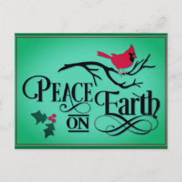クリスマスピースオンアース（鳥）ショウジョウコウカンチョウ ポストカード