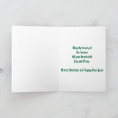 クリスマスピースグリーティングカード シーズンカード (内部)