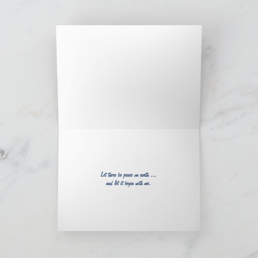 クリスマスピースグローブオーナメント シーズンカード (内部)