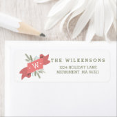 クリスマスピースホリデーバナー住所 シール (インサイチュ)