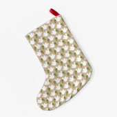 クリスマスピースラブジョイドーブフェイスホリデーデコール スモールクリスマスストッキング (裏面 (吊り時))