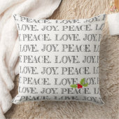 クリスマスピースラブジョイホリーフェスティバルホリデー クッション (ブランケット)