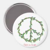 クリスマスピースリース磁石 マグネット (正面/裏面)