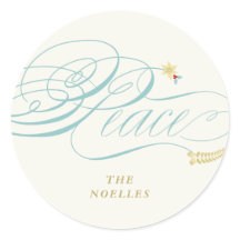 クリスマスピース台本の書道の葉のクラシック