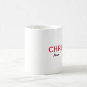 クリスマスピース喜び愛タイポグラフィ コーヒーマグカップ (中央)