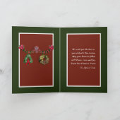 クリスマスピース愛ジョイファミリーフォトパーソナライズ カード (内部)