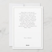 クリスマスピース素朴ラブホリミニマルーの緑 シーズンカード (裏面)