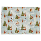 クリスマスピーターうさぎヴィンテージ ラージペーパーバッグ (裏面)