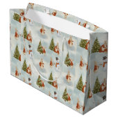 クリスマスピーターうさぎヴィンテージ ラージペーパーバッグ (裏面アングル)