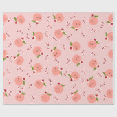 クリスマスピーチ ラッピングペーパー (フラット)