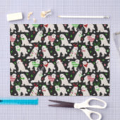 クリスマスピ素晴らしレネエスドッグスティッシュペーパー 薄葉紙 (クラフト)