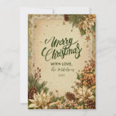 クリスマスピ素朴ネコーンとレース シーズンカード (正面)