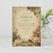 クリスマスピ素朴ネコーンとレース 招待状 (スタンド正面)