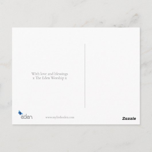 クリスマスファイブがライトキャンドルを切り取った紙アート ポストカード (裏面)