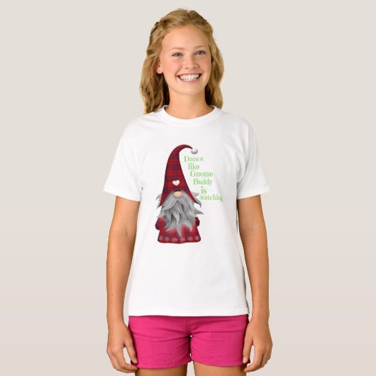 クリスマスファッションギフトダンスのような格言バディ Tシャツ (正面フル)