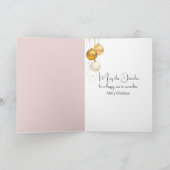 クリスマスファッションドおばさ遊んハープ カード (内部)