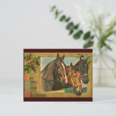 クリスマスファッションドにクリスマスを祝う シーズンポストカード (スタンド正面)