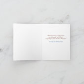 クリスマスファッションドの祝日のそりのグリーティングカード シーズンカード (内部)