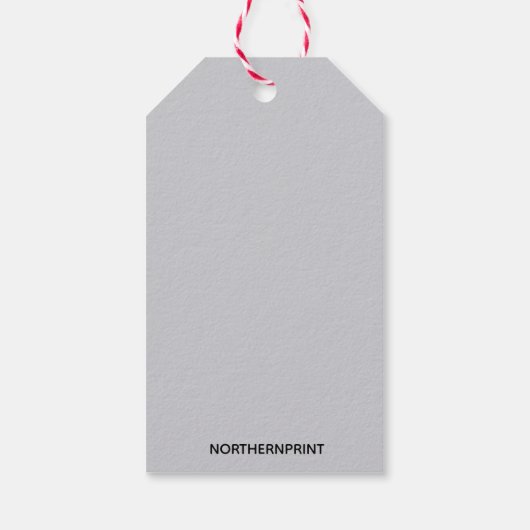 クリスマスファッションドツリー付き古い赤いトラック ギフトタグ (裏面)