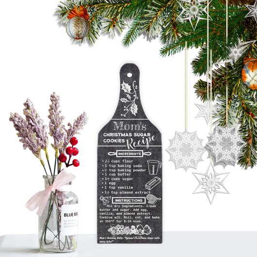クリスマスファミリーのパーソナライズレシピ装飾品 カッティングボード