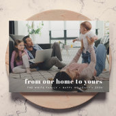 クリスマスファミリーの写真 |私たちの家からあなたの家まで シーズンカード