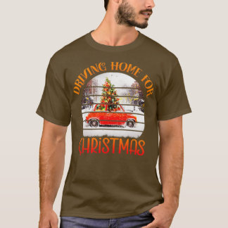 クリスマスファミリーの家を運転する Tシャツ