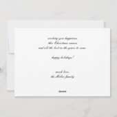 クリスマスファミリーを思い出すために12月を作る シーズンカード (裏面)