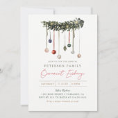 クリスマスファミリーオーナメント交換パーティー 招待状 (正面)