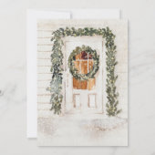 クリスマスファミリーオーナメント交換パーティー 招待状 (裏面)