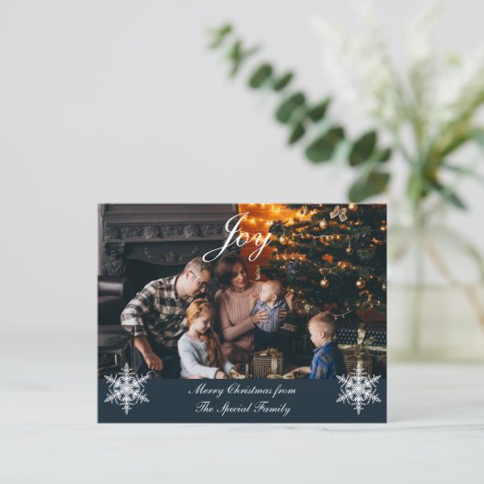 クリスマスファミリーカスタマイズの写真 シーズンポストカード (スタンド正面)