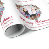 クリスマスファミリーカスタムの写真 ラッピングペーパー (ロールコーナー)