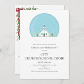 クリスマスファミリーカラオケチャーチカロルズサービス 招待状 (正面/裏面)