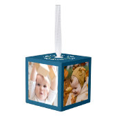 クリスマスファミリーキープサケオーナメント キューブオーナメント (裏面アングル)