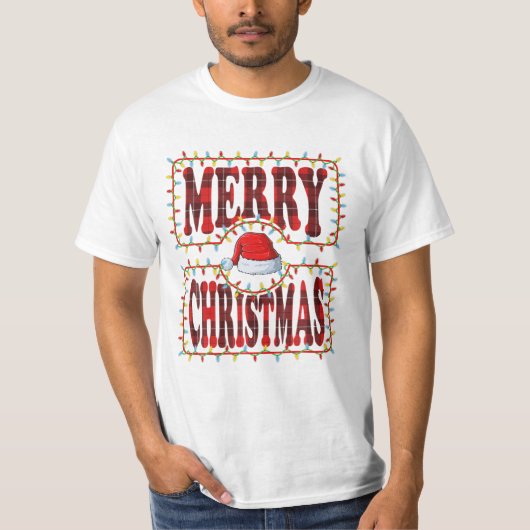クリスマスファミリークリスマスパジャマ Tシャツ (正面)