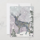 クリスマスファミリーシンプルフォトモダンホリデーカード シーズンカード (裏面)