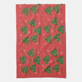 クリスマスファミリーツリー キッチンタオル (縦)