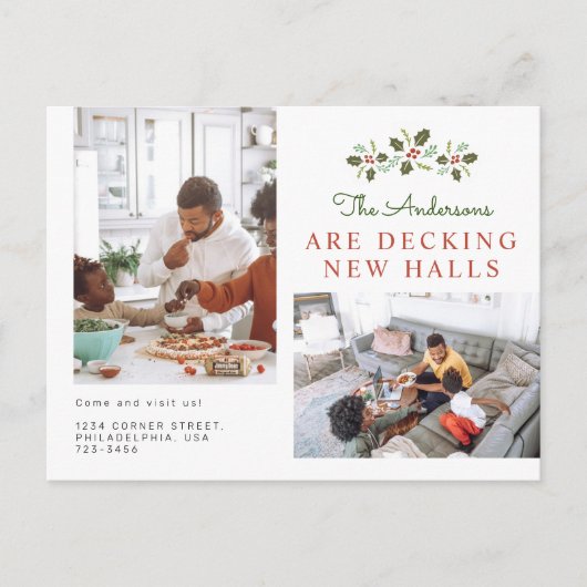 クリスマスファミリーデッキニューホールフォトムービング 案内ポストカード (正面)