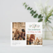 クリスマスファミリーデッキニューホールフォトムービング 案内ポストカード (スタンド正面)