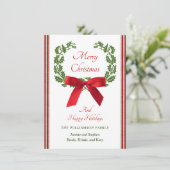 クリスマスファミリーネームフェスティバルホリーリースボウ シーズンカード (スタンド正面)