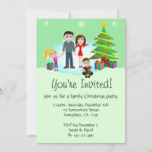 クリスマスファミリーパーティの招待状招待状 招待状 (正面)