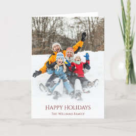 クリスマスファミリーフォトウィンターシーンホリデーカード シーズンカード