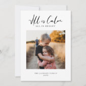 クリスマスファミリーフォトカモダンード、ミニマリスト (正面)