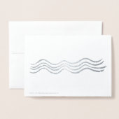 クリスマスファミリーフォトカードピース愛の喜び箔 箔カード (裏面封筒付き)