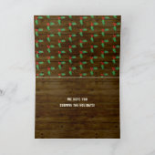 クリスマスファミリーフォトカード | 速おもしろい速計 シーズンカード (内部)