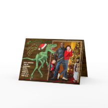 クリスマスファミリーフォトカード | 速おもしろい速計