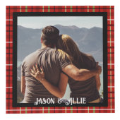 クリスマスファミリーフォトキューブ4写真、Plaid フォトキューブ (右)