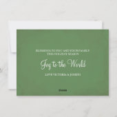 クリスマスファミリーフォトグリーティングカード シーズンカード (裏面)